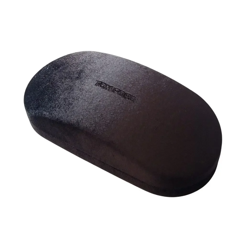 Tom Ford Eyeglasses Sunglasses Black Hard Suede Case with Cleaning cloth 531